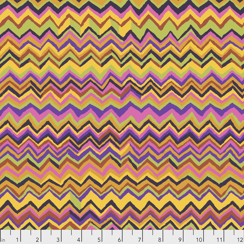 Zig Zag PWBM043.GOLDX by Brandon Mably for Free Spirit