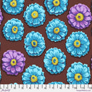 Zinnia PWGP031.AQUA by Kaffe Fassett for Free Spirit